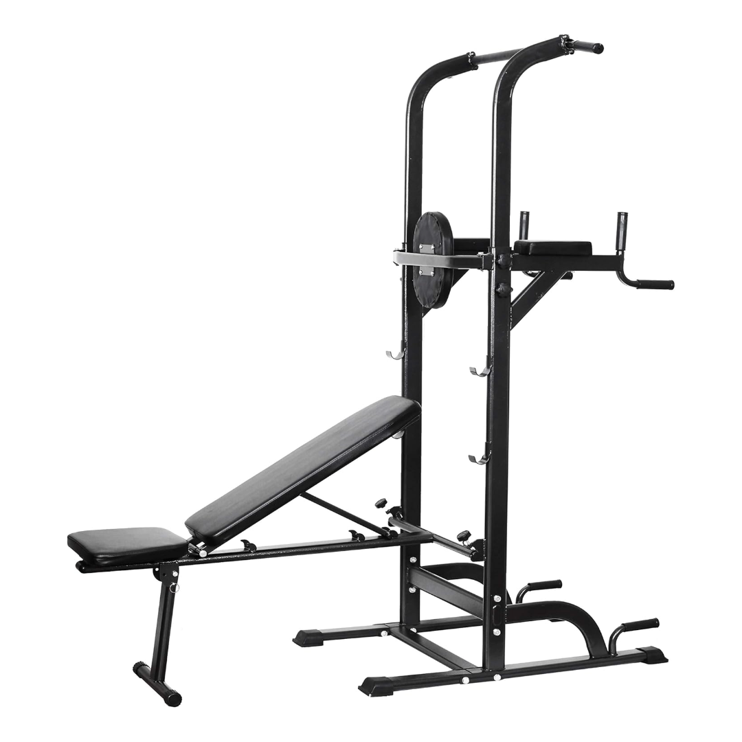 Weight Bench Chin Up Pull Up Station Power Tower