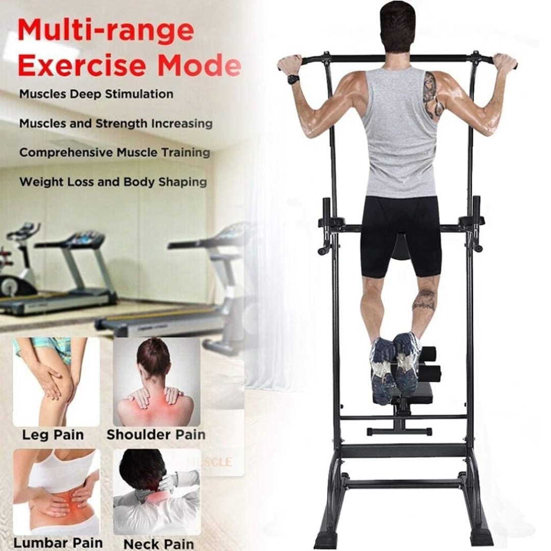 Weight Bench Chin Up Pull Up Station Power Tower