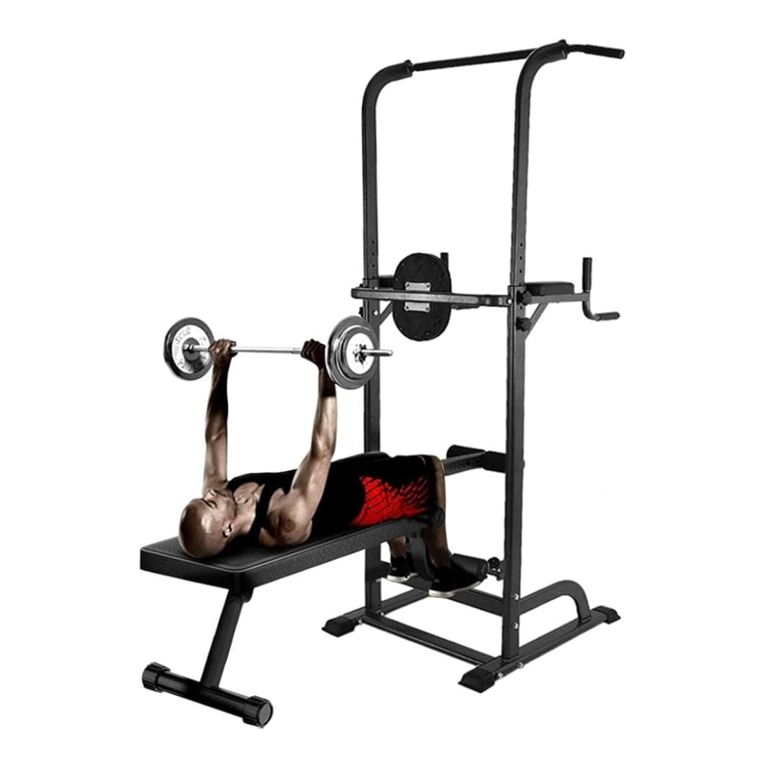 Weight Bench Chin Up Pull Up Station Power Tower