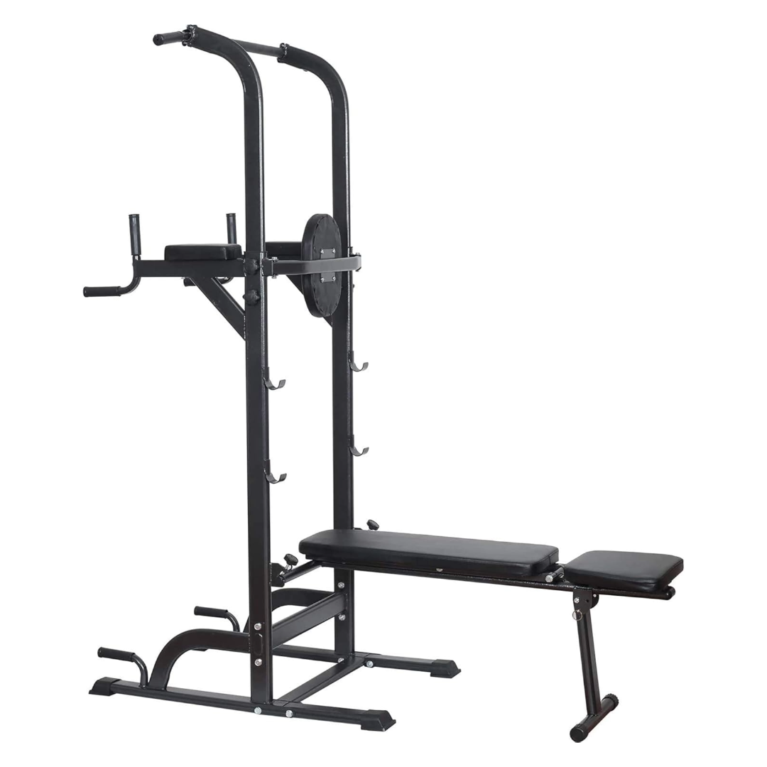 Weight Bench Chin Up Pull Up Station Power Tower
