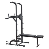 Weight Bench Chin Up Pull Up Station Power Tower
