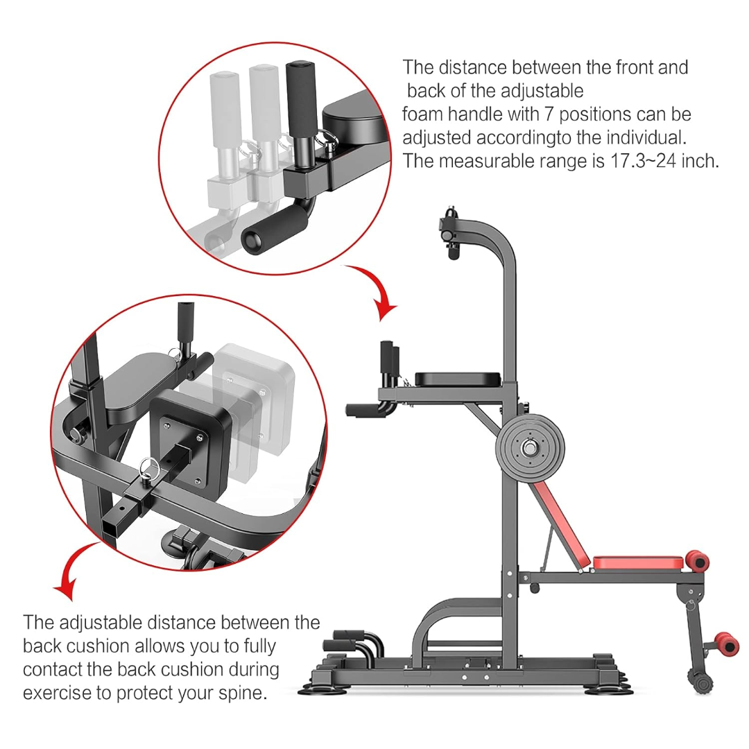 Chin Up Pull Up Chin Up Station Heavy Duty Bench