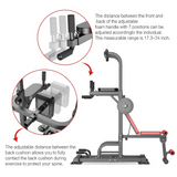 Weight Bench Chin Up Pull Up Station Power Tower