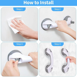 Bathroom Suction Grab Bars Armrest Toilet Assist Handle Shower Handle
