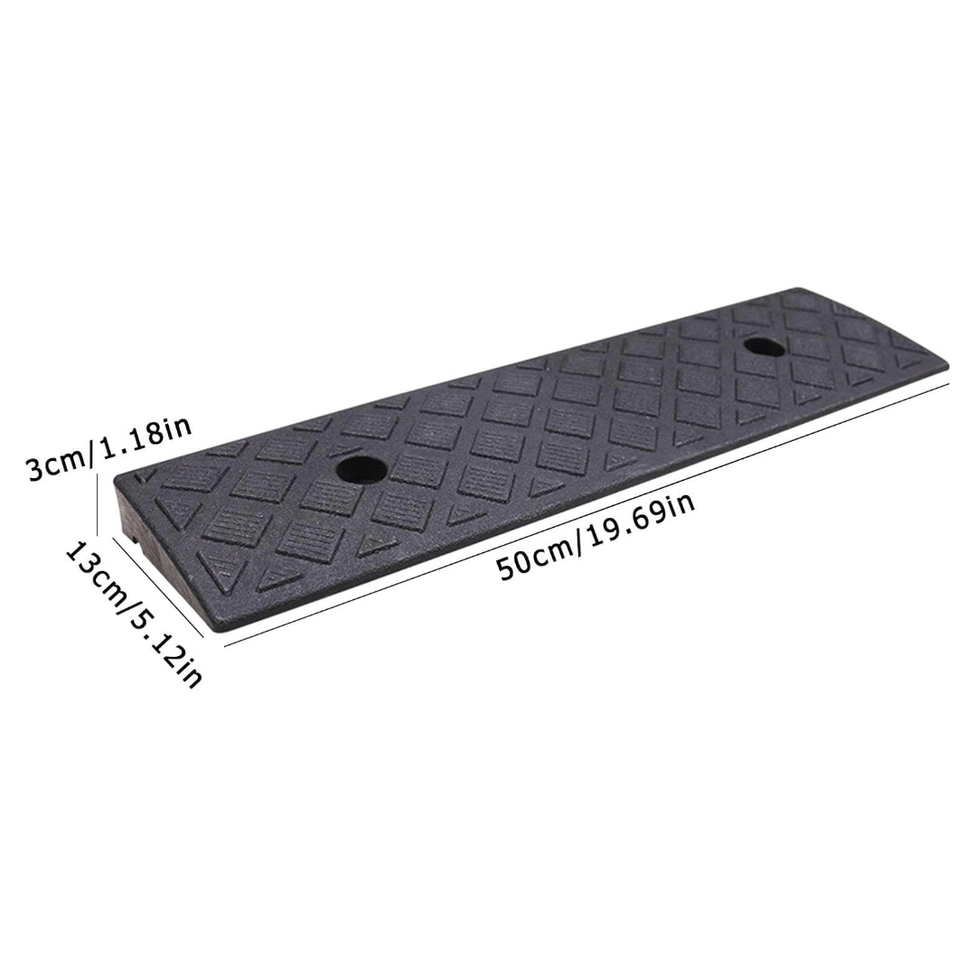 Portable Plastic Ramp for Car, Motorcycle, Wheelchair, Rollator, Scooter, Bike (Black)