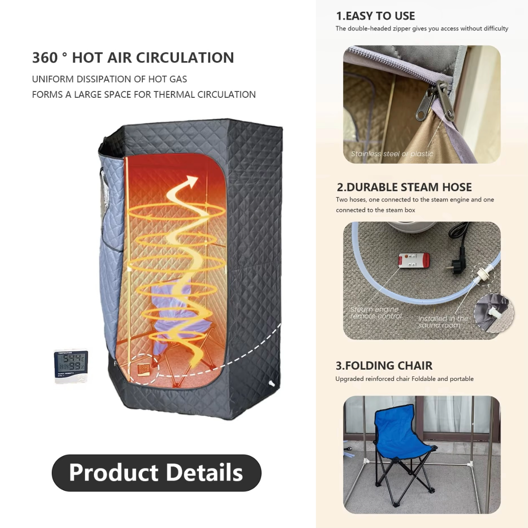 Portable Steam Sauna Personal Home Spa