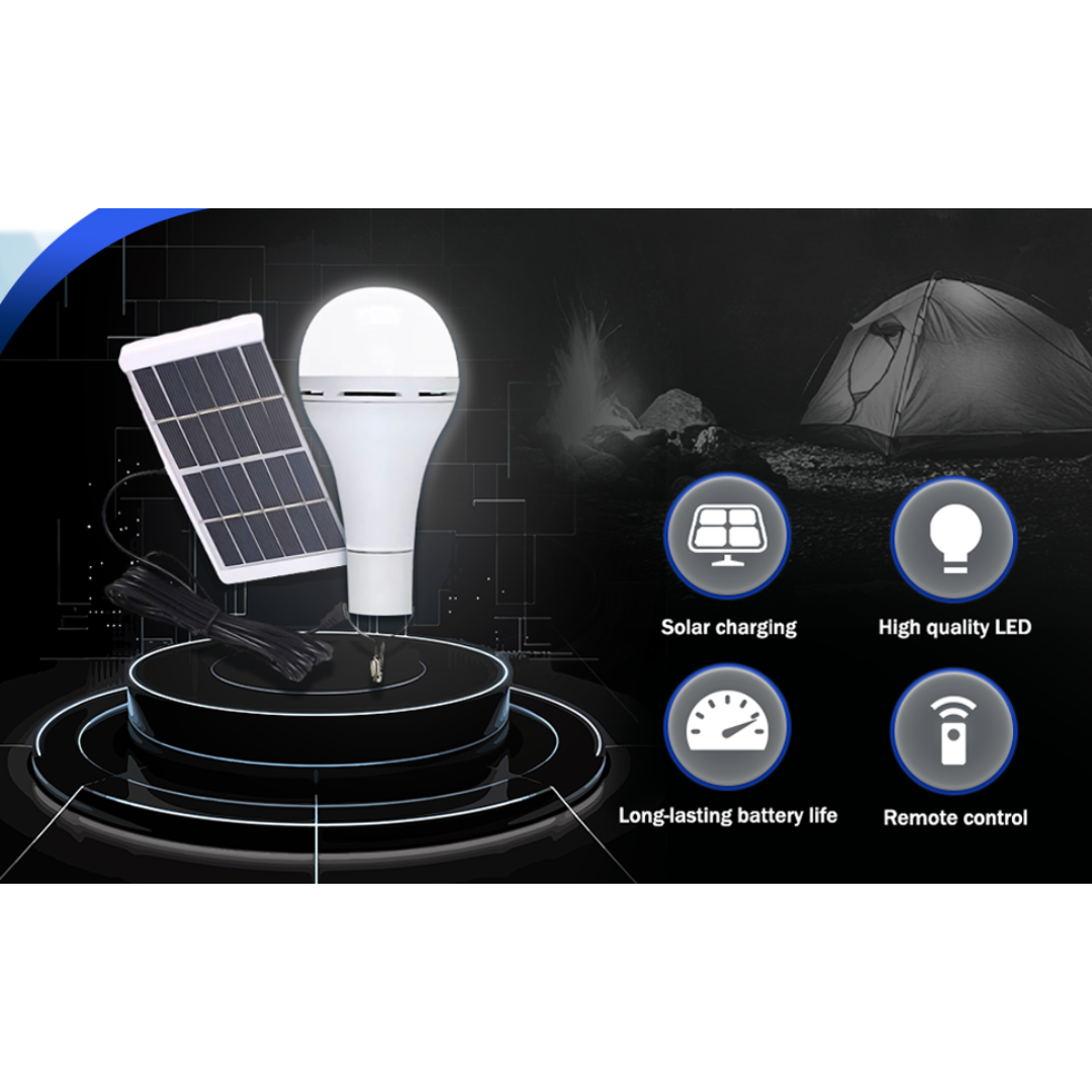 Camping Solar Light Bulb Outdoor Rechargeable LED
