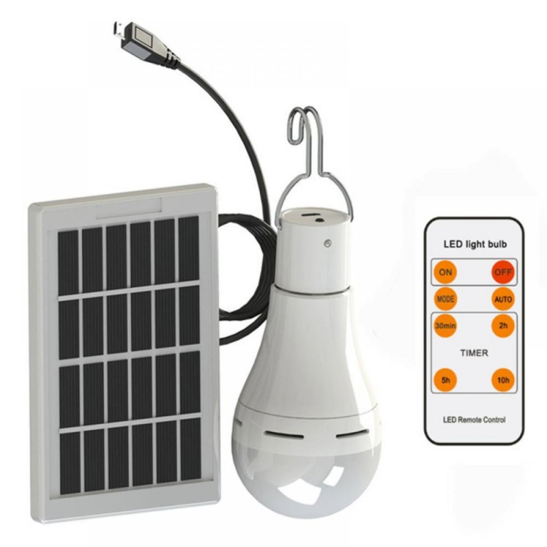 Camping Solar Light Bulb Outdoor Rechargeable LED