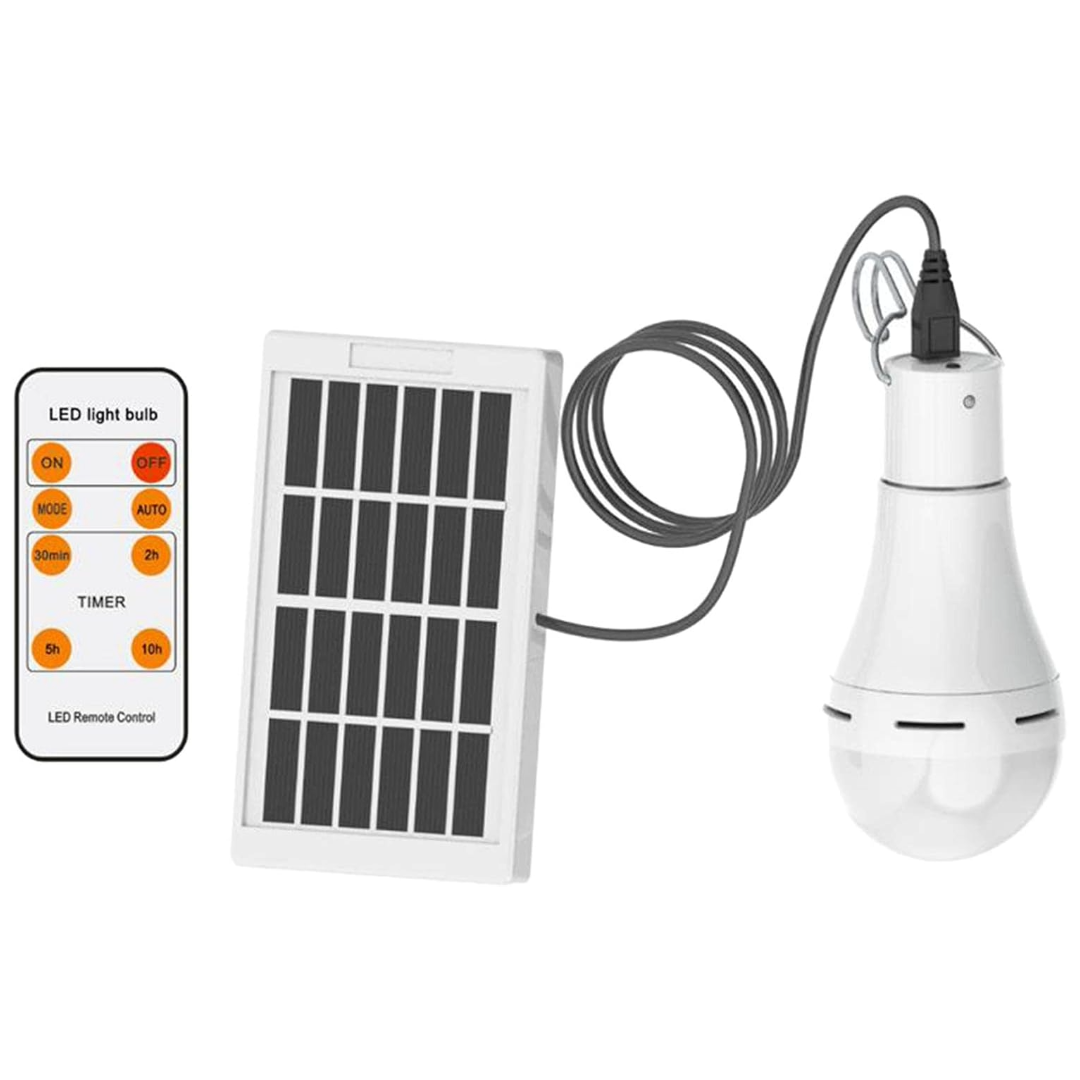 Camping Solar Light Bulb Outdoor Rechargeable LED