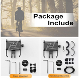Bike Mobile Phone Holder Anti Sleep Rotating Mobile Phone Clamp (Black)