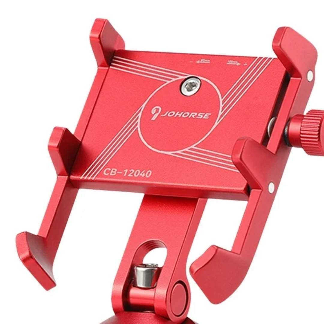 Bike Mobile Phone Holder Anti Sleep Rotating Mobile Phone Clamp (Red)