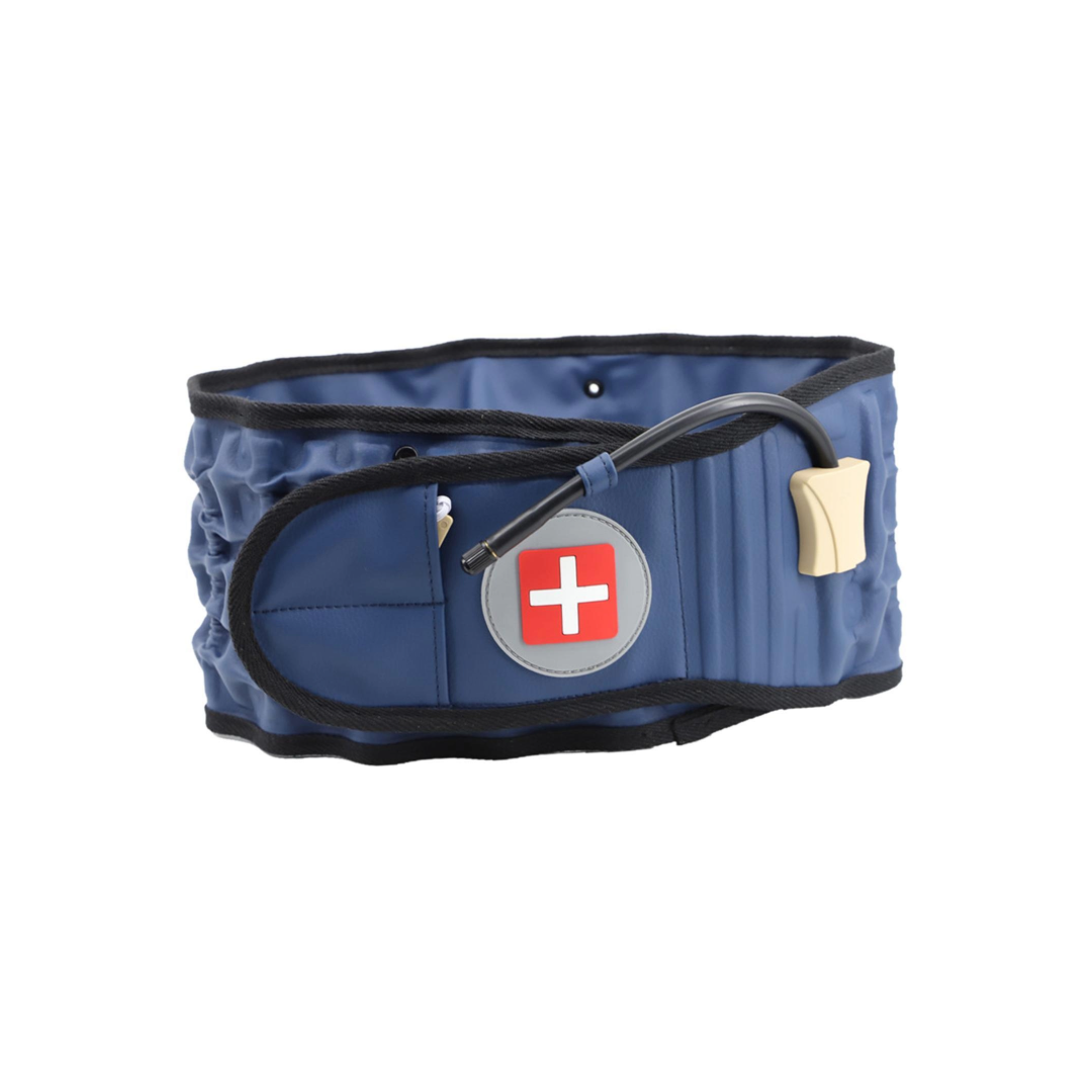 Lumbar Inflatable Traction Belt for Lumbar Muscle Strain, Lumbar Disc Herniation (Blue)