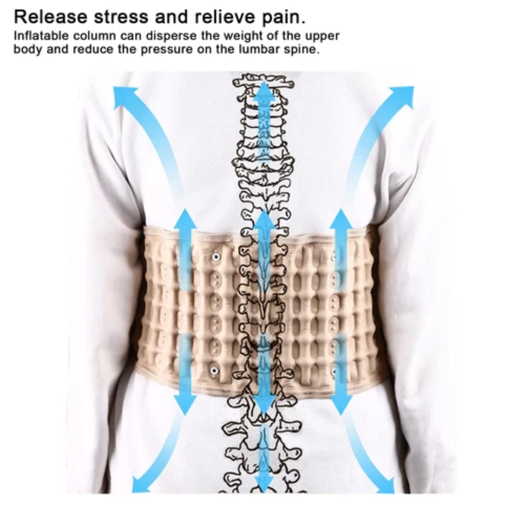 Lumbar Back Support Spinal Air Traction Belt Decompression Belt Lumbar Support for Lower Back Pain Relief