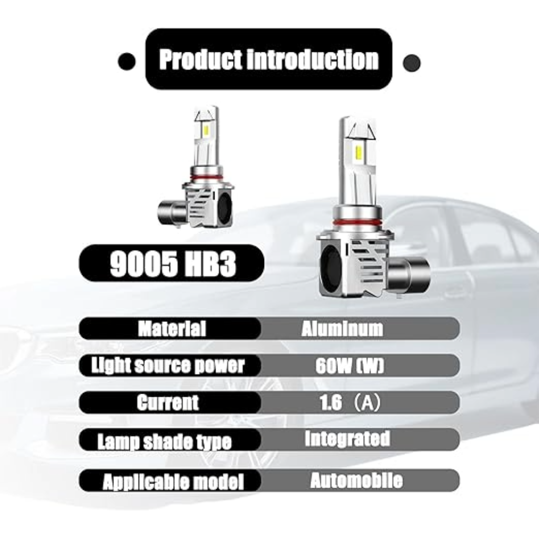 HB4 9006 Car LED Headlight Fog Bulbs