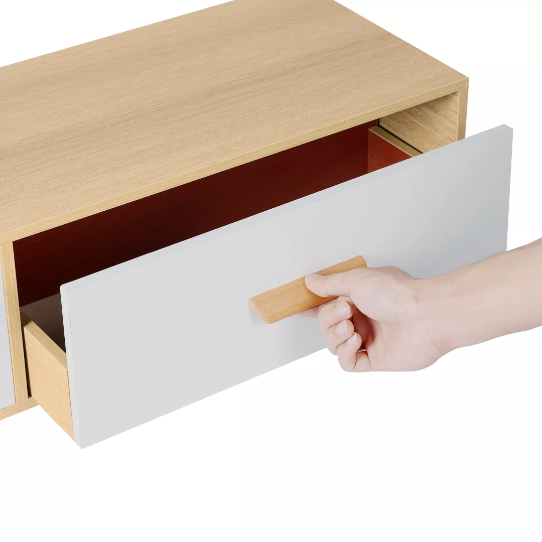 Modern Extendable Entertainment Unit TV Table Console