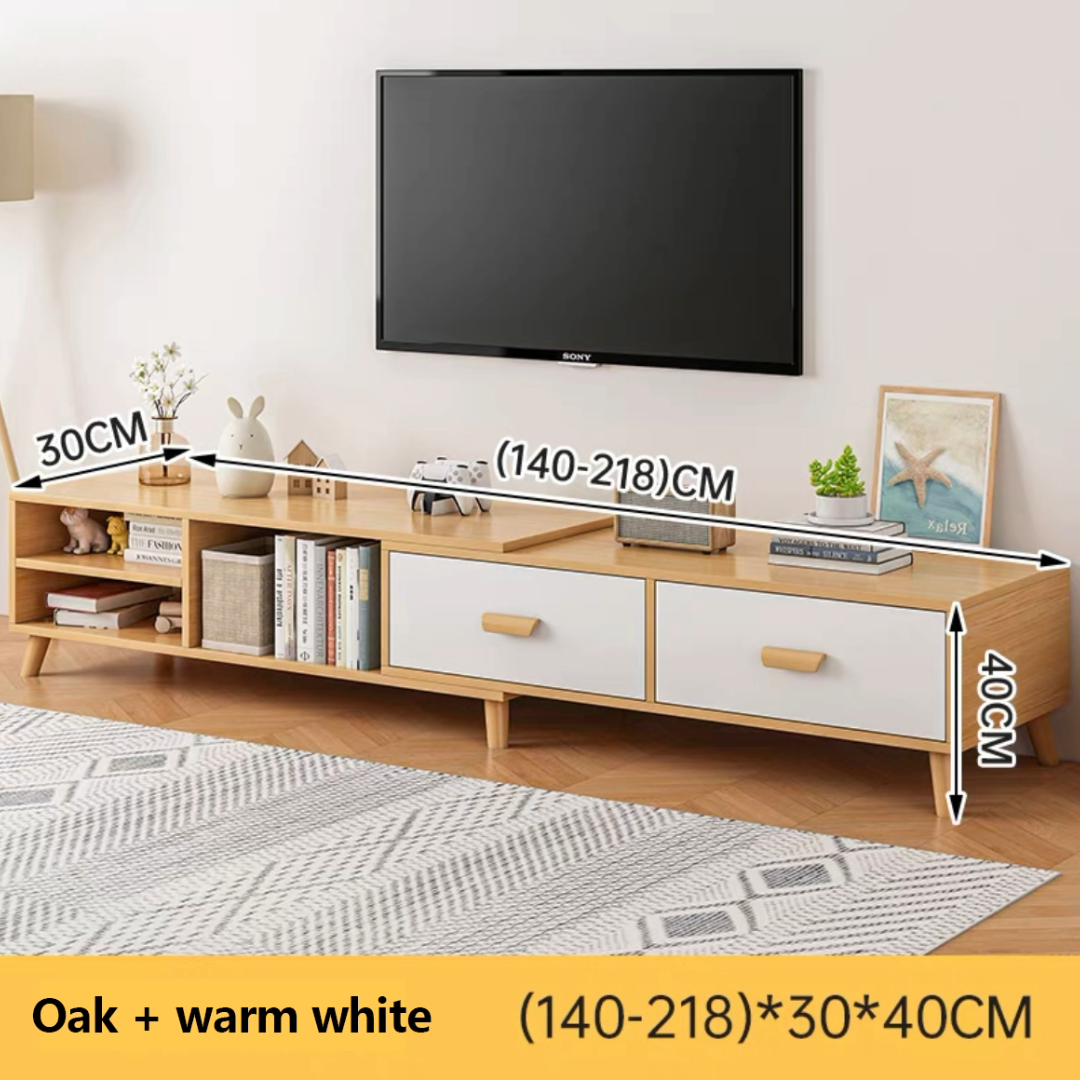 Modern Extendable Entertainment Unit TV Table Console