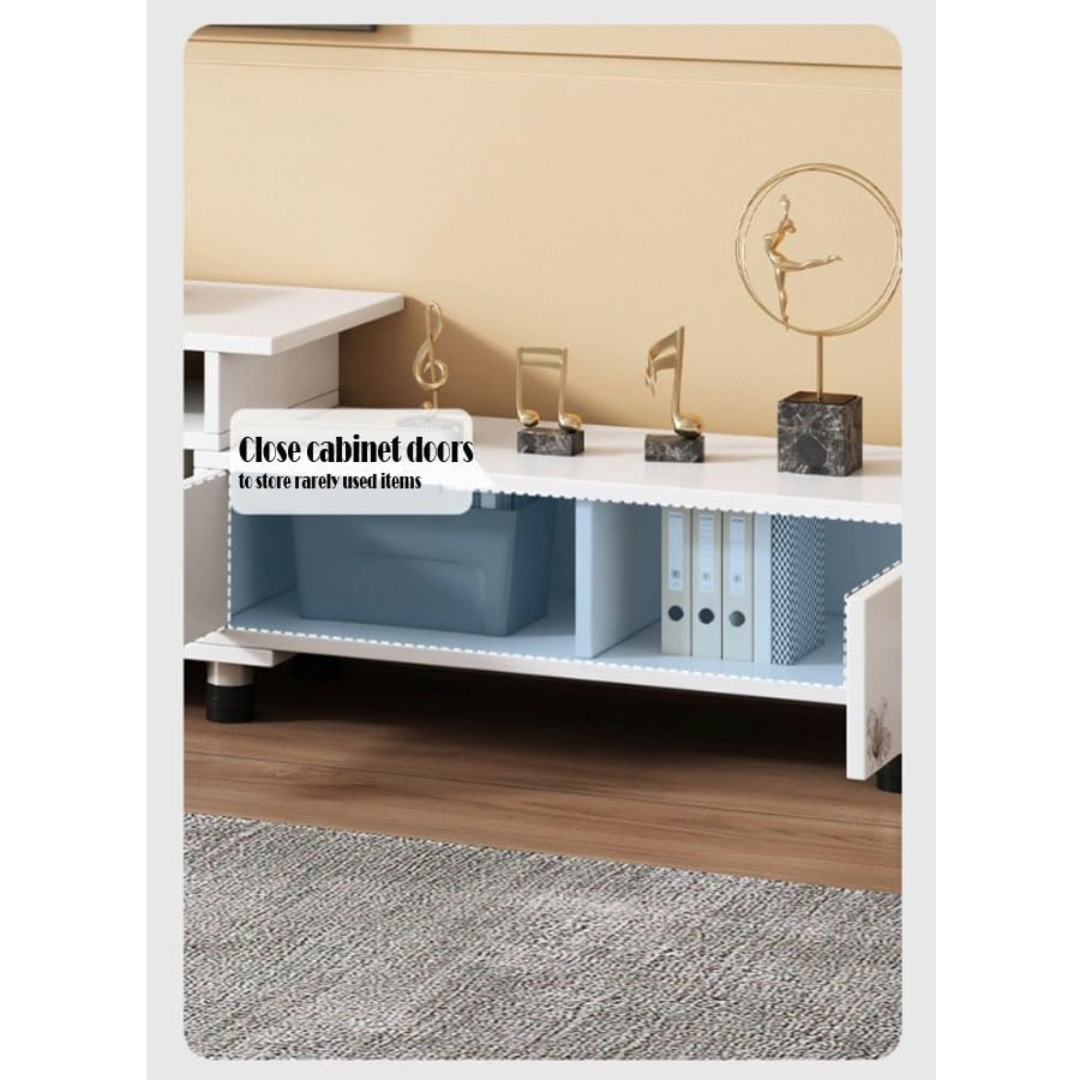 Modern Entertainment Unit Wooden TV Table Storage Unit