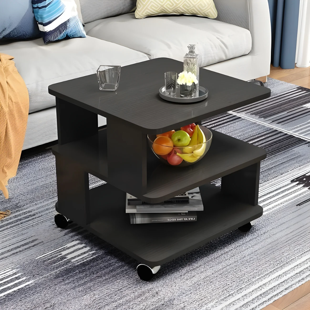 Coffee Table Side Table with Wheels