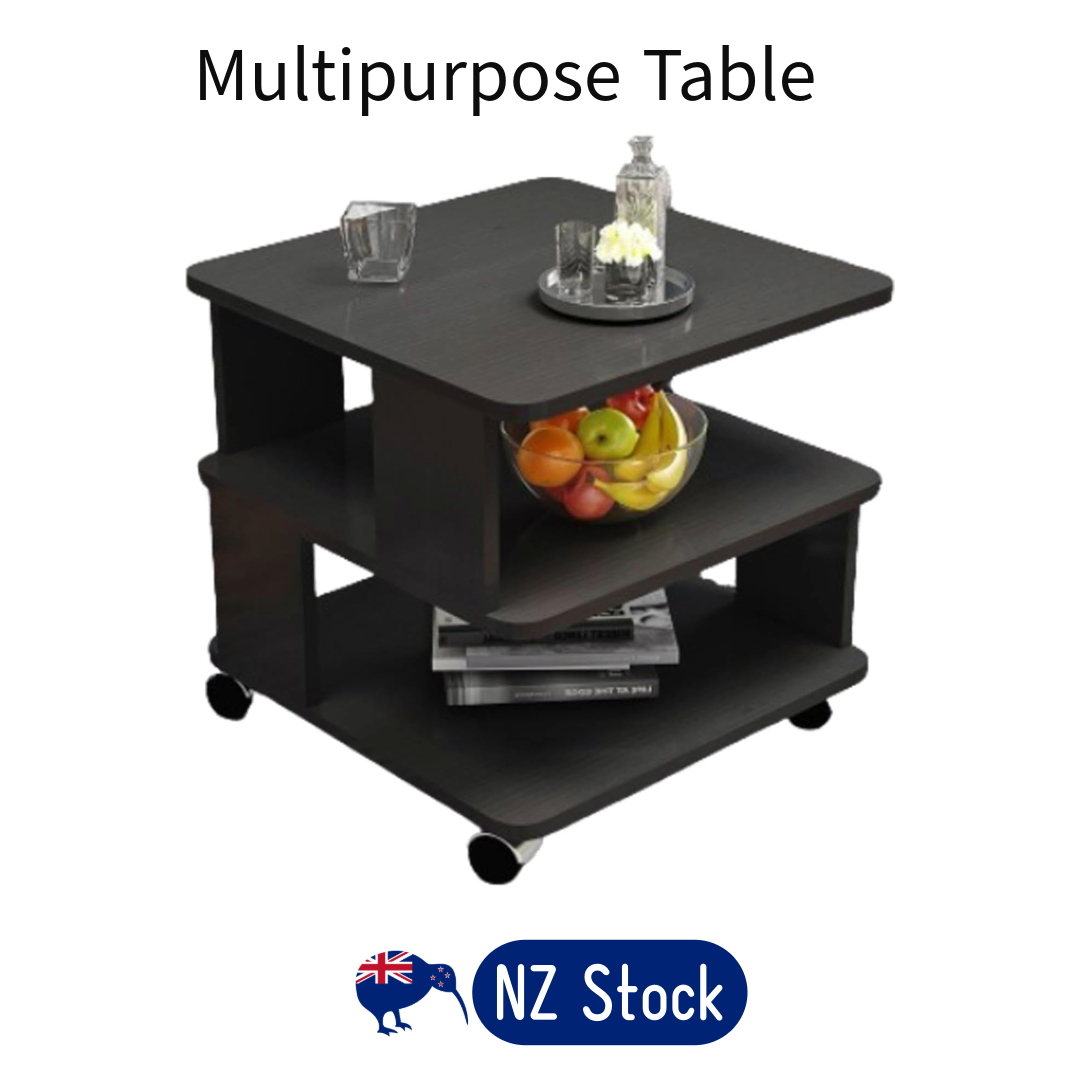Coffee Table Side Table with Wheels