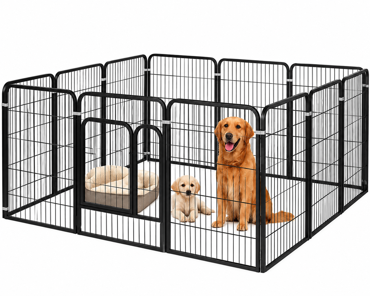 Dog Playpen Pet Playpen Fence 12 Panels