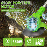 Cordless Electric Grass String Trimmer Lawn Cutter Brush Mower Whipper Snipper