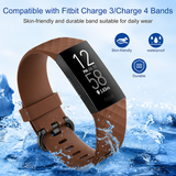 Fitbit Charge 3 / 4 Strap Fitbit Belt Large Brown