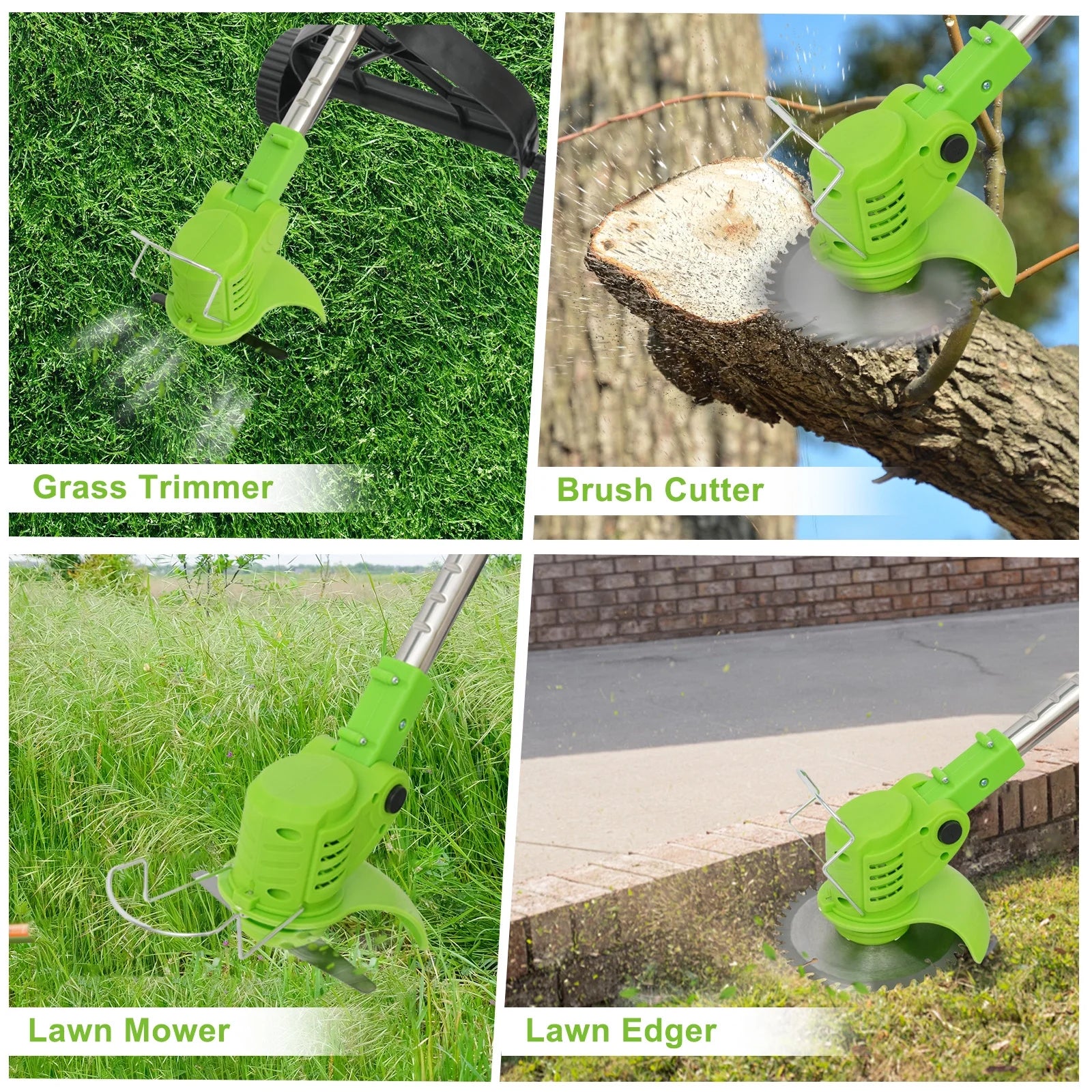 Cordless Electric Grass String Trimmer Lawn Cutter Brush Mower Whipper Snipper