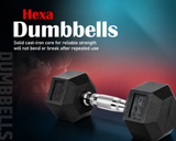 Hexagonal Dumbbell Set 12.5Kg Each