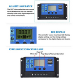 40A Solar Panel Regulator Charge Controller & Timer