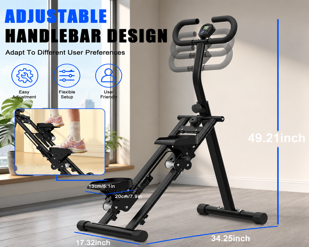 Foldable Stair Stepper for Exercise at Home Fitness Steppers