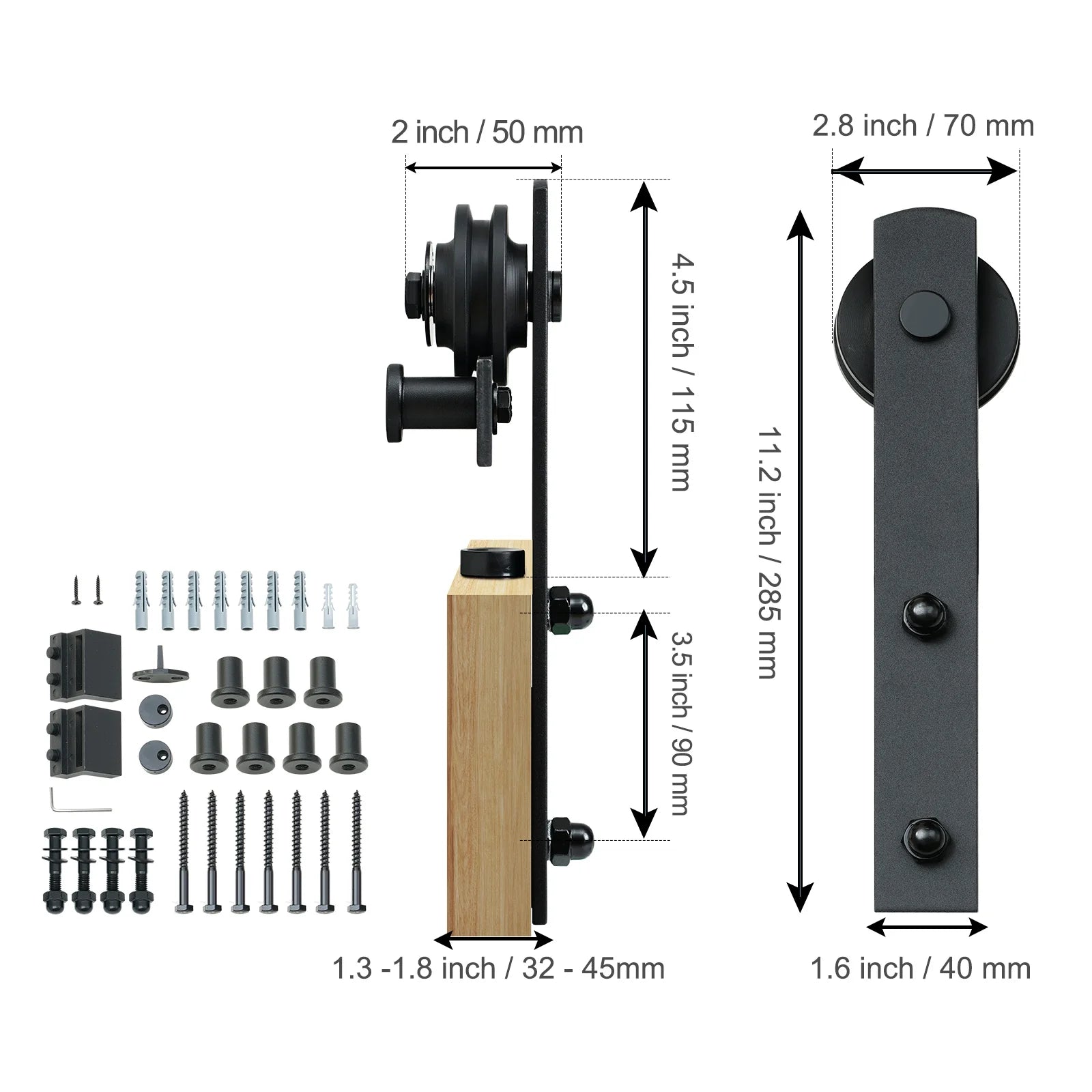 Barn Door Hardware 2M