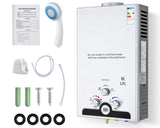 Gas Water Heating System 8L Outdoor Camping Instant Hot Water System