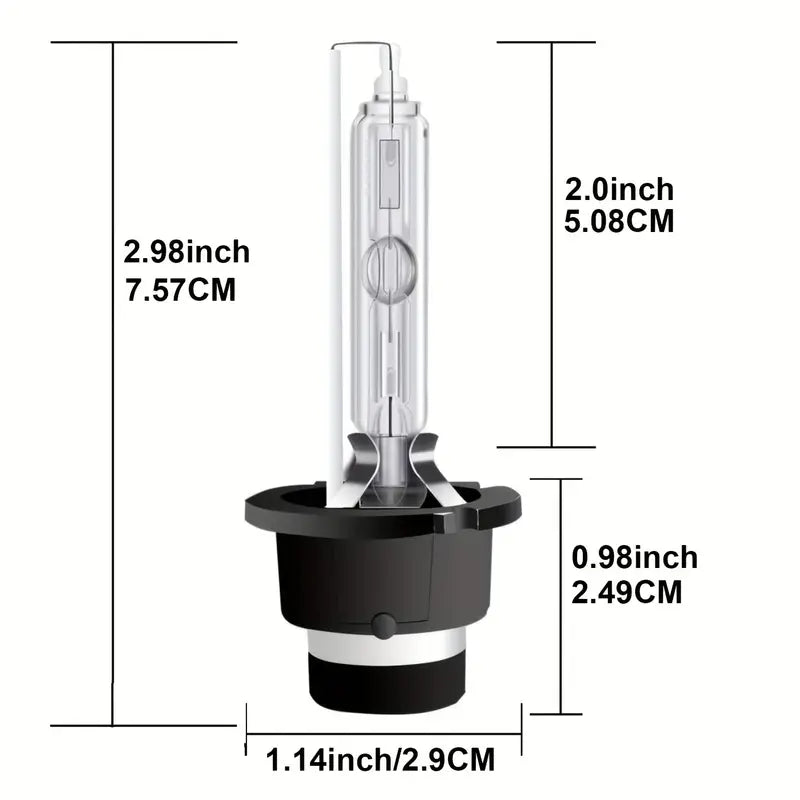D2S Xenon HID Car Headlight Bulbs 4300k Pair D2R D2C