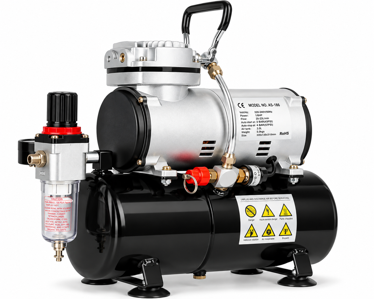 Air Brush Compressor For Spray 1/6Hp 3L