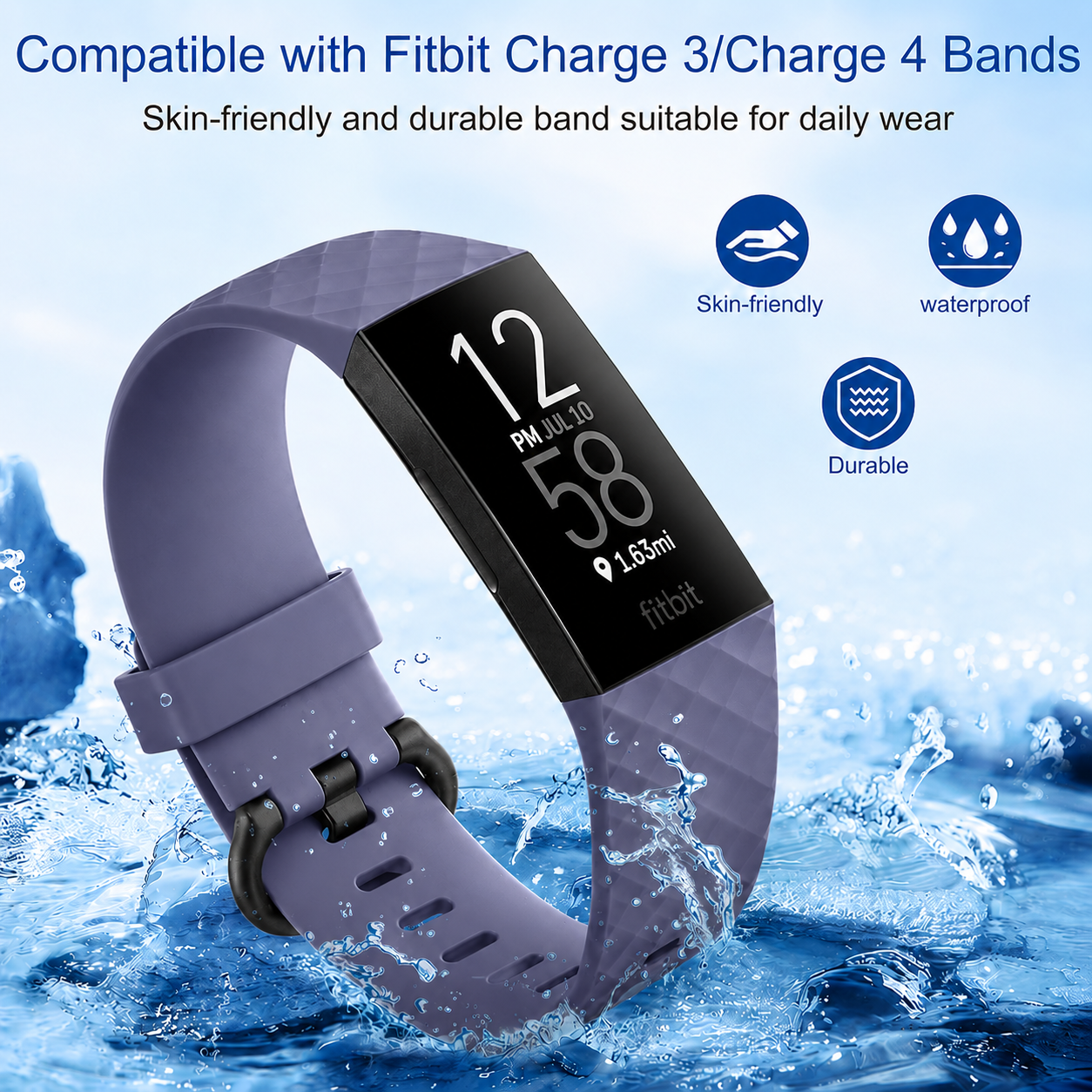 Fitbit Charge 3 / 4 Strap Fitbit Belt (Large)
