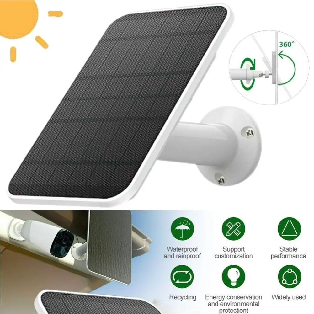 Solar Panel Charger for Arlo Pro 3 Pro 4 Pro 5S Ultra 1 Ultra 2 Go 2 Floodlight