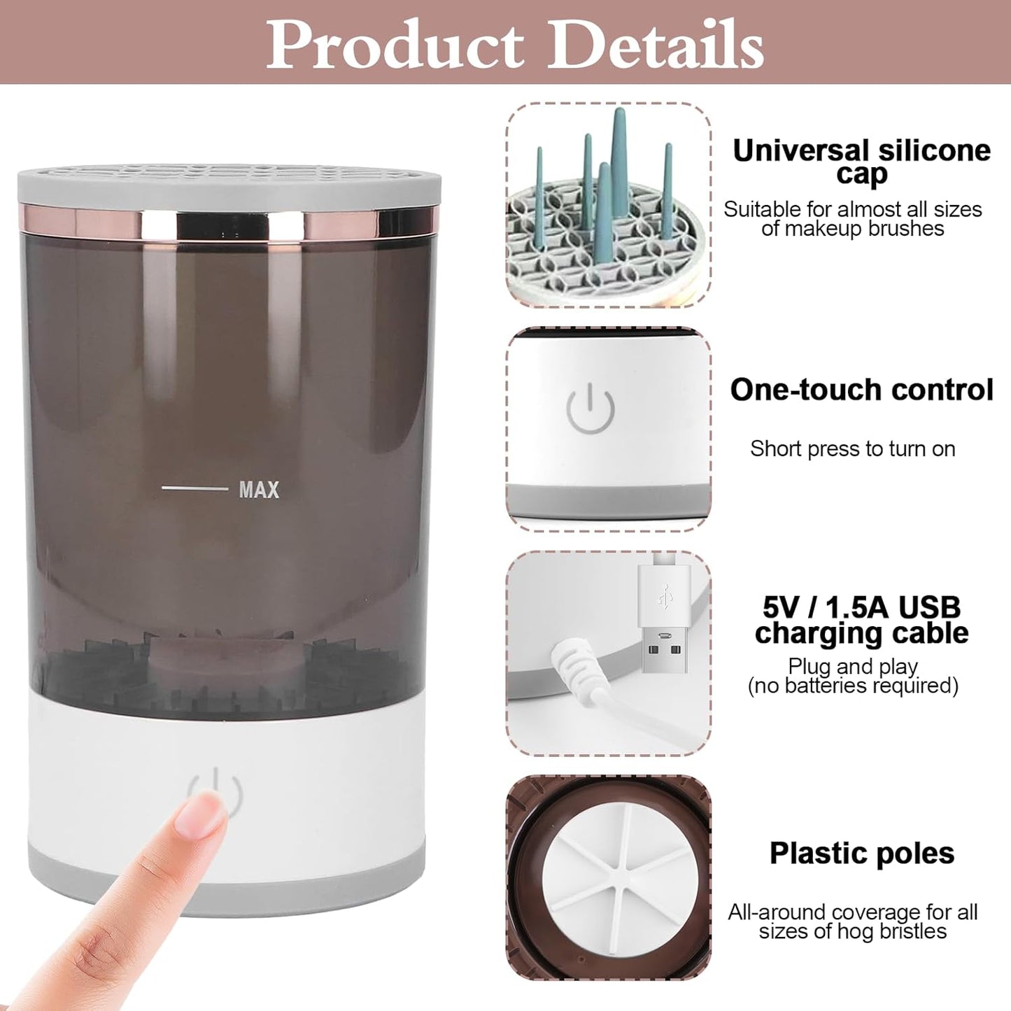 Electric Makeup Brush Cleaner