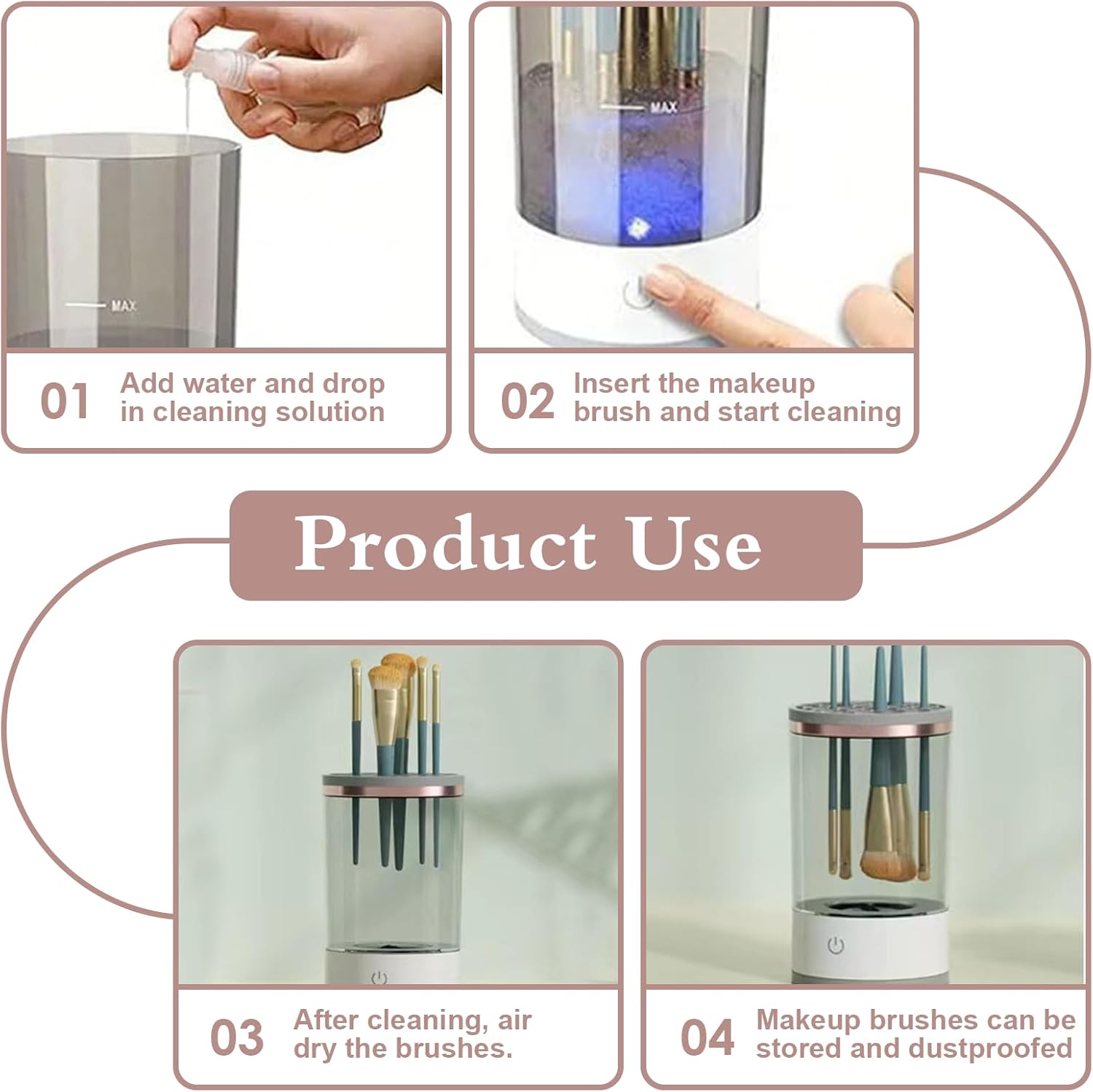 Electric Makeup Brush Cleaner