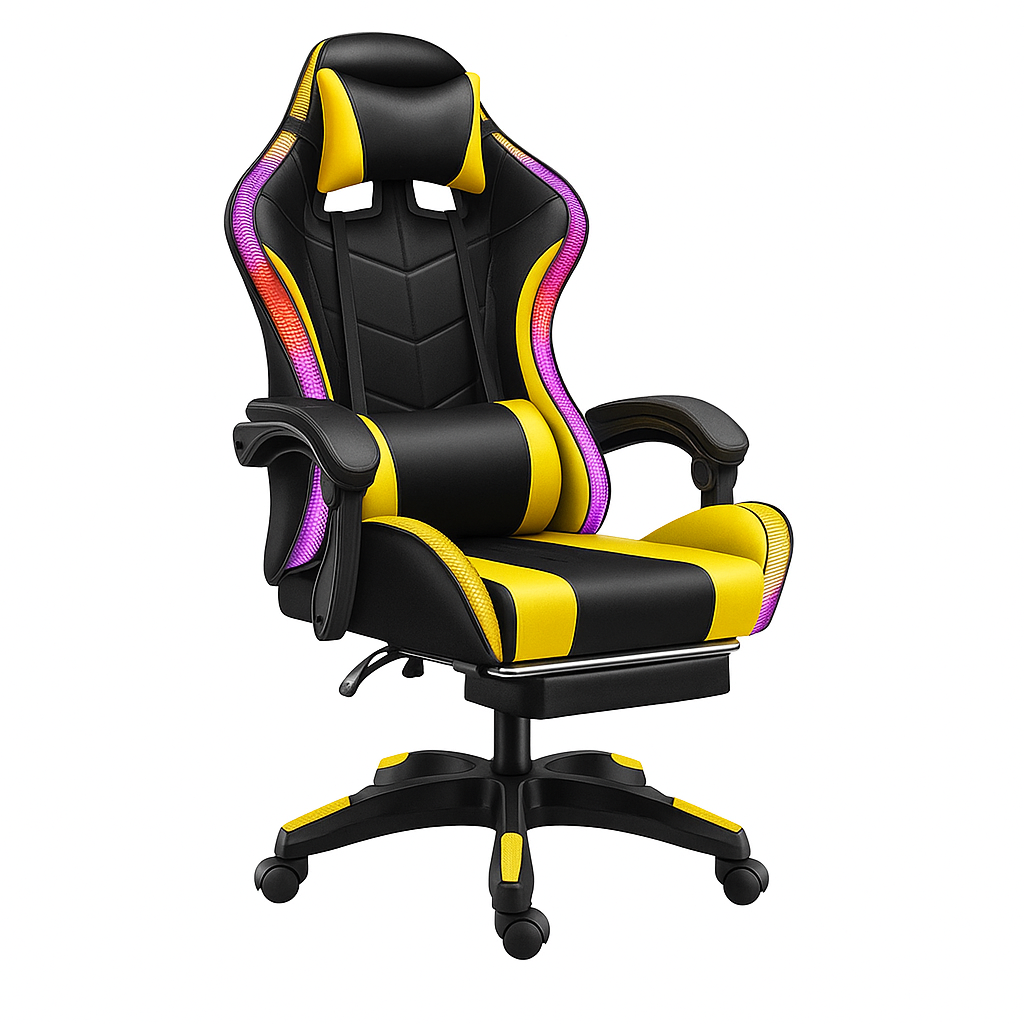 Gaming Chair Speaker and RGB Light (Yellow)