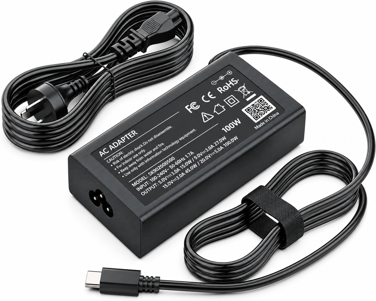 100W Lenovo HP Laptop Replacement Charger USB C - Fast USB C 100W Lenovo Laptop Charger
