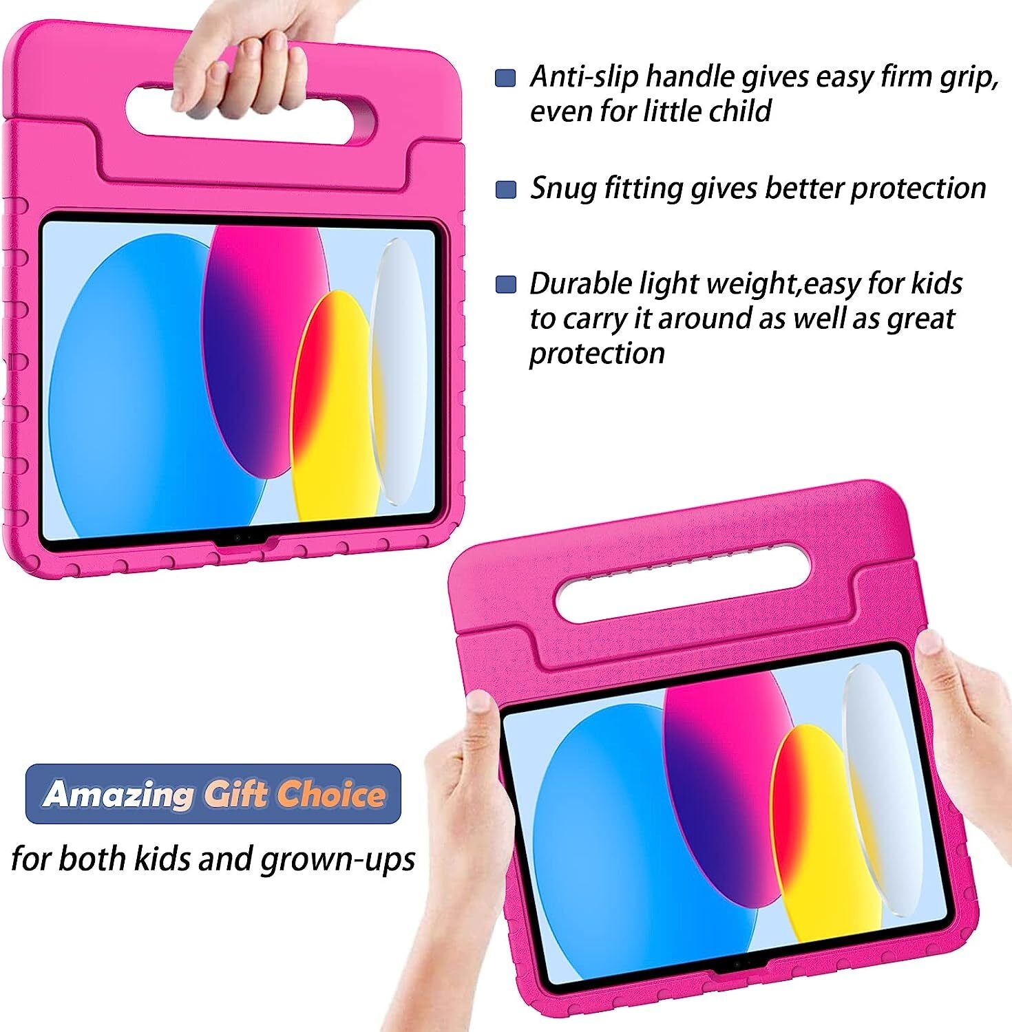 iPad 10.9" Case (10th Gen 2022), iPad 11 (A16 2025) EVA Kids School