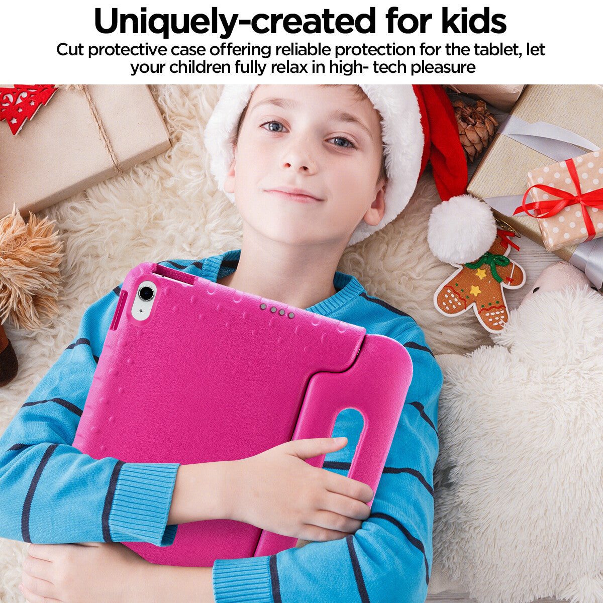 iPad 10.9" Case (10th Gen 2022), iPad 11 (A16 2025) EVA Kids School