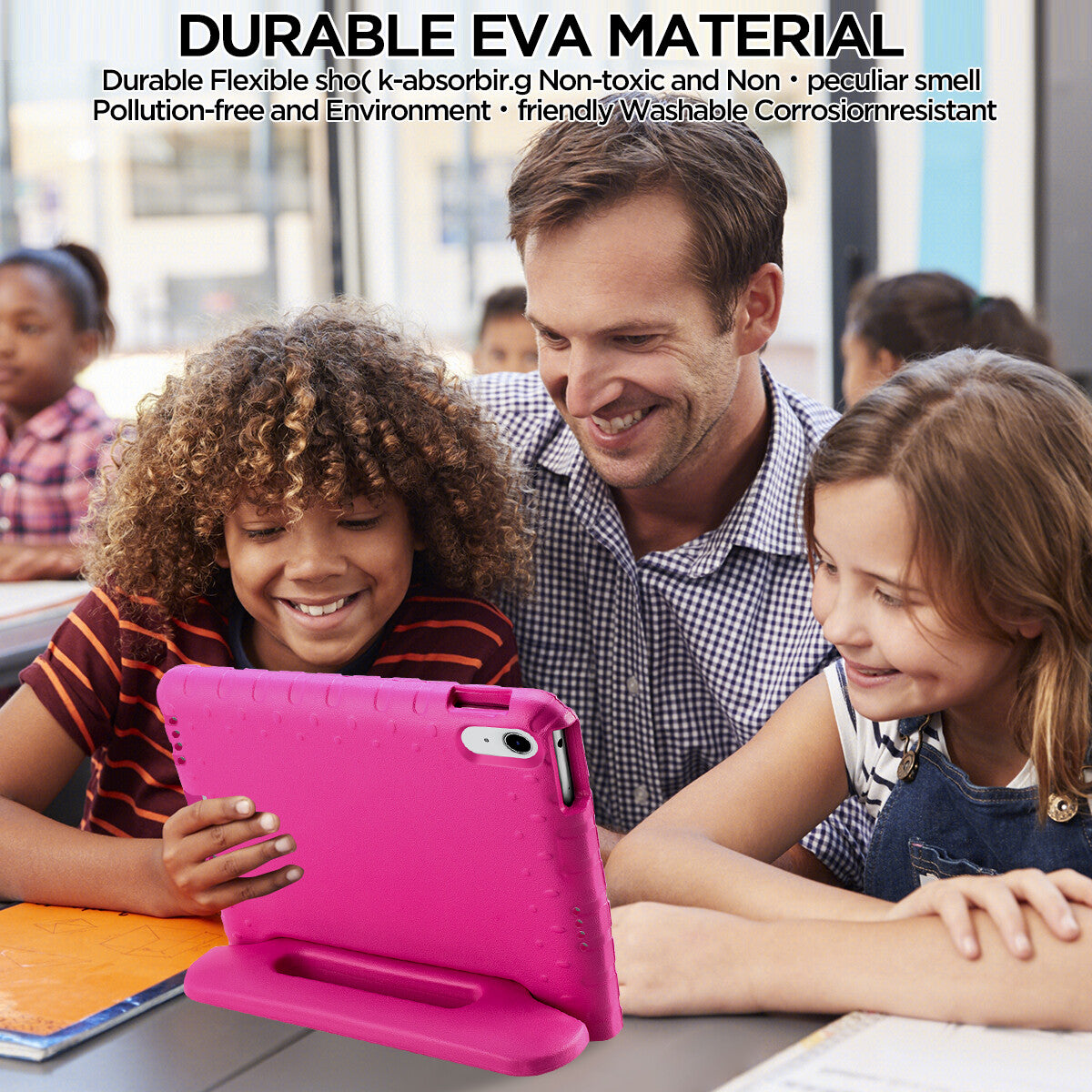 iPad 10.9" Case (10th Gen 2022), iPad 11 (A16 2025) EVA Kids School