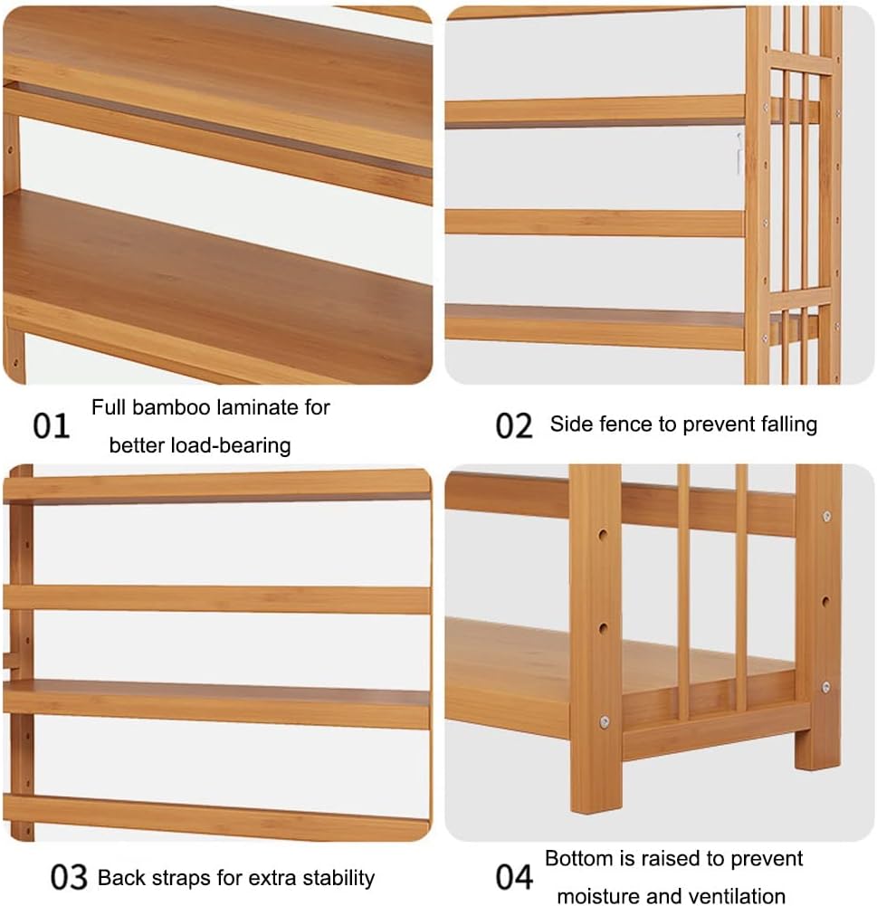 Bamboo Multi Layer Bookshelf 177x90cm