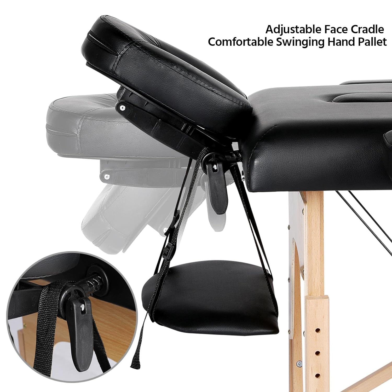 Portable Fold Massage Table Bed (Wood Structure)