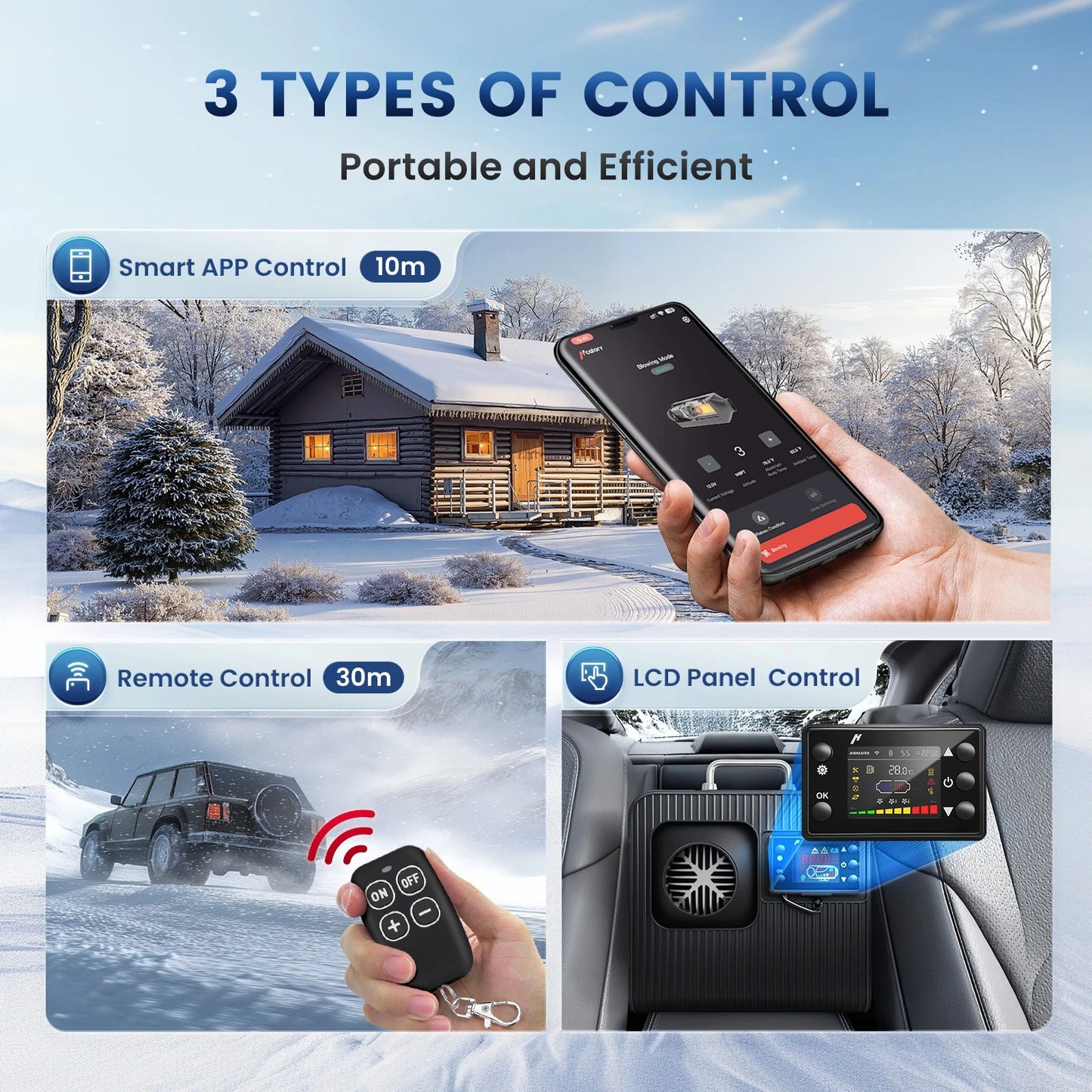 Diesel Air heating with Bluetooth App