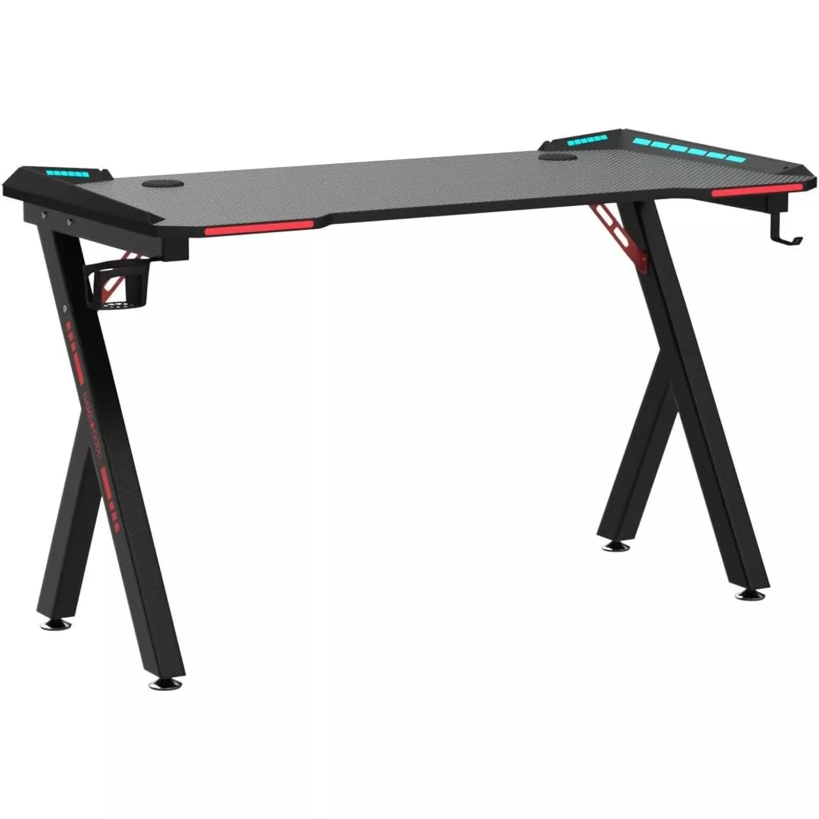 100cm RGB Gaming Desk with Wireless Charger Computer Tables