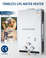 Gas Water Heating with Pump 12L