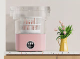 8L Foldable Washing Machine Mini Underwear Laundry Machine