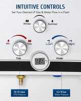 Gas Water Heating with Pump 12L